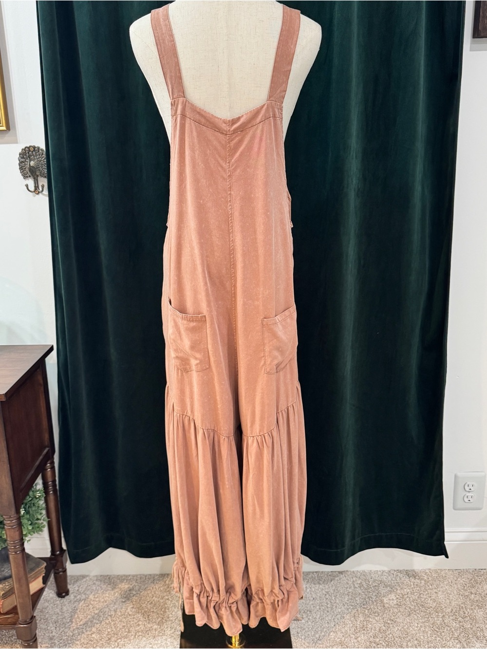 BlueVelvet NWT Oversized Bloomer Jumpsuit Mineral Wash Wood - Picture 7 of 14